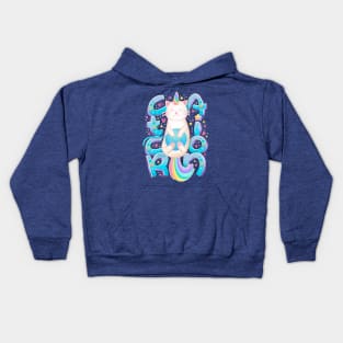 Meowgic Caticorn Cat Unicorn Unicat Kittycorn Cats Caticorns Kids Hoodie